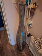 Glazen hoge vaas 1m03 hoog, Ophalen, Minder dan 50 cm, Groen, Glas