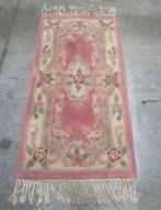 Handgeknoopt loper 63cm x 140cm china chinees roze kleur wol, Huis en Inrichting, Stoffering | Tapijten en Kleden, Gebruikt, 100 tot 150 cm