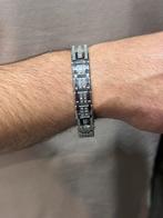 18KT Wit Goud- 79.78 Gram - Armband -Diamanten -Herenarmband, Ophalen, Nieuw, Wit, Goud
