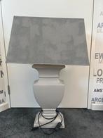 Grijze tafellamp, Ophalen, Gebruikt, Stof, 50 tot 75 cm