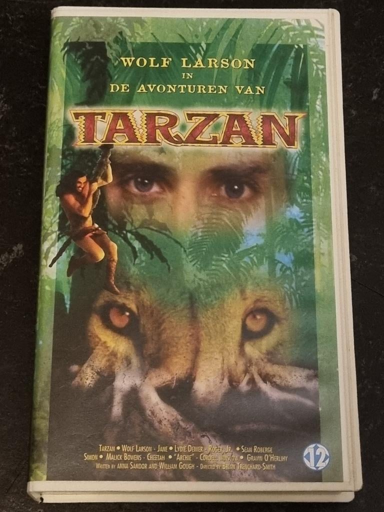 Tarzan VHS - Wolf Larson - De Avonturen van Tarzan, Vanaf 12 jaar, Ophalen of Verzenden, Gebruikt, Actie en Avontuur