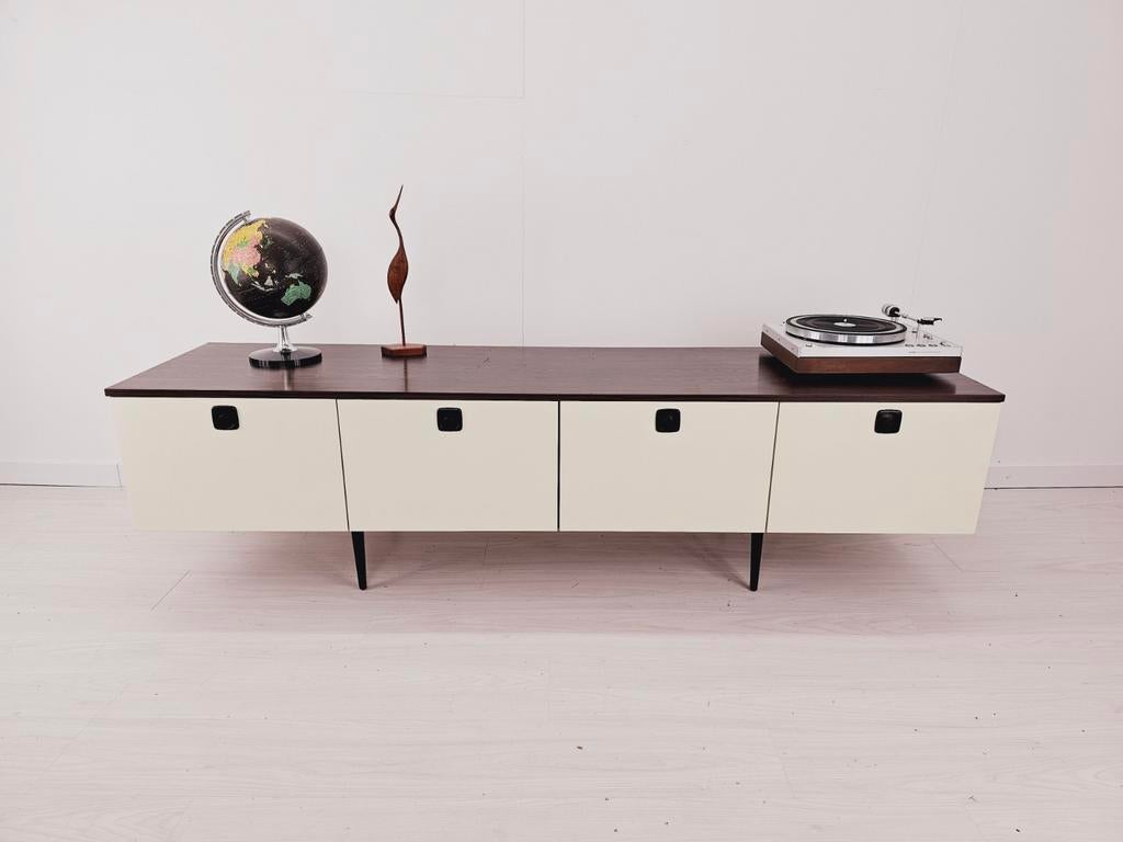 Vintage Scandinavisch design dressoir, televisiemeubel, ., Ophalen of Verzenden, 200 cm of meer, .