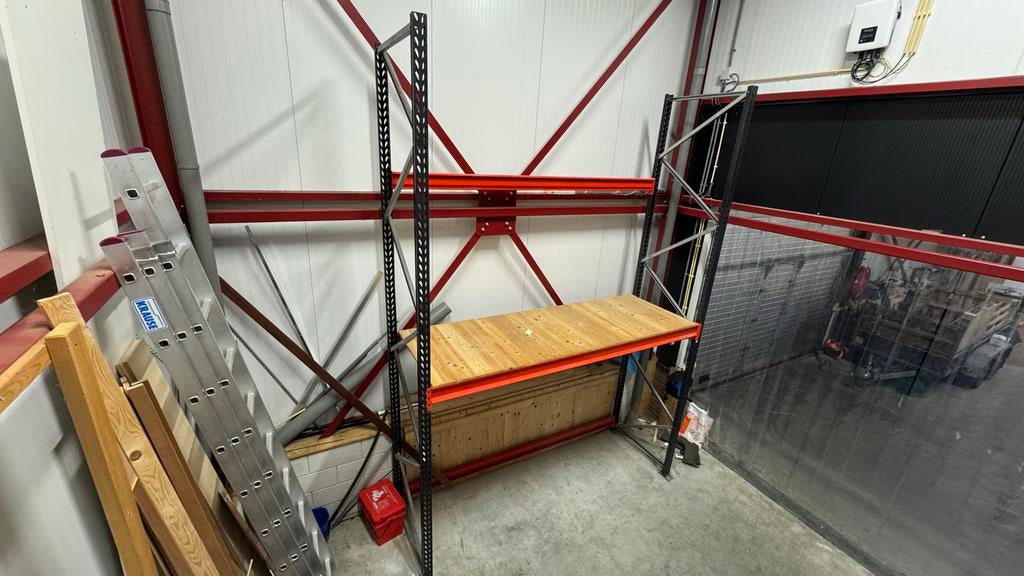 Palletstelling met 2 niveaus - 400x90x295 cm, Ophalen