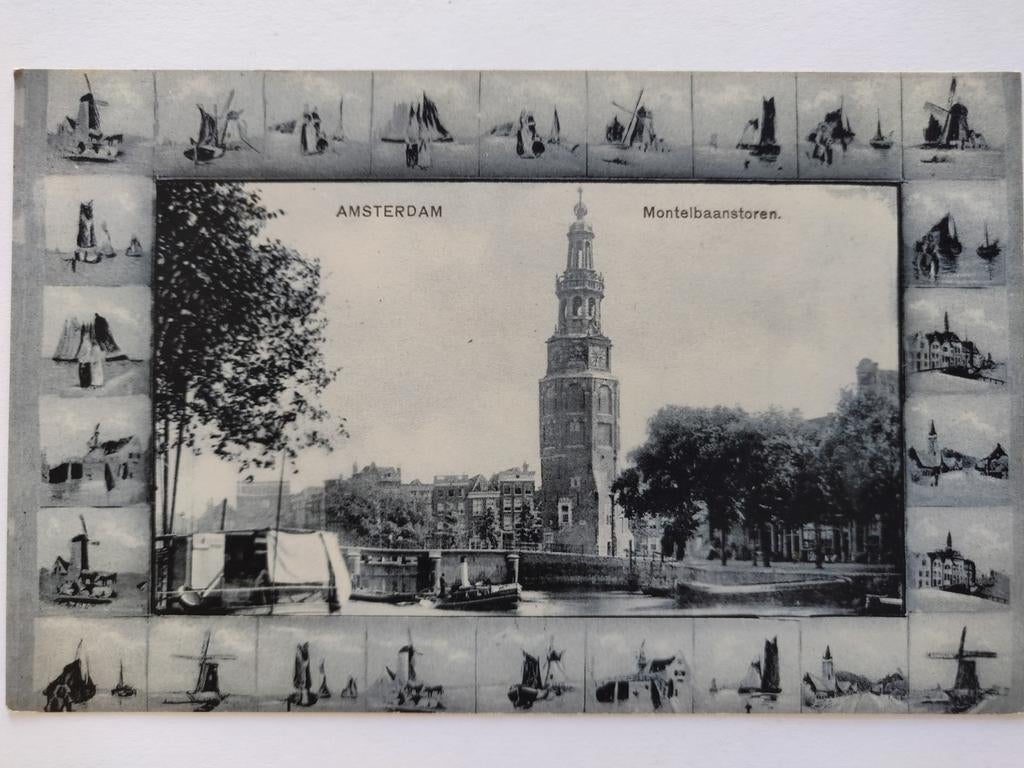 X276 Amsterdam 1914 Molen, Ophalen of Verzenden, Voor 1920, Noord-Holland
