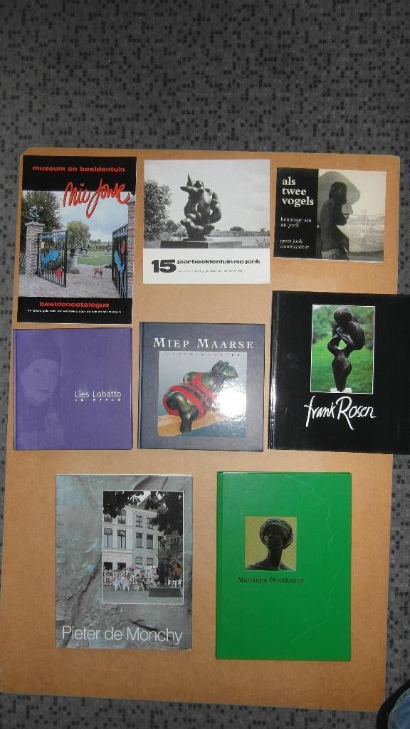 NIC JONK e.a. ; 6 boeken over beeldhouwers, Ophalen of Verzenden, Zo goed als nieuw, Beeldhouwkunst