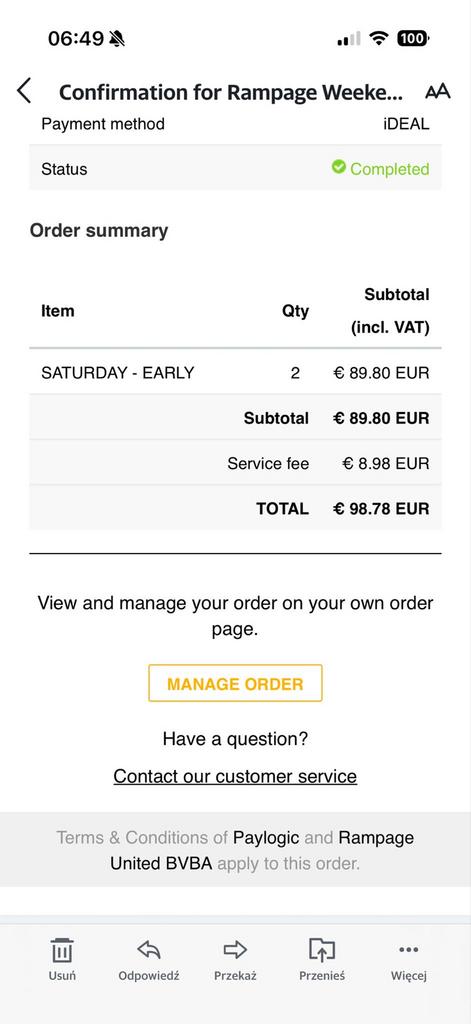 2 x tickets RamPage Weekend Antwerpen, Tickets en Kaartjes, Twee personen