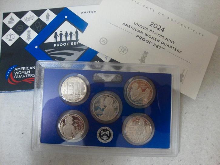 USA American Women Quarters Proof Set 2024, Postzegels en Munten, Munten | Amerika, Setje, Noord-Amerika, Verzenden