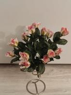 Roze rozen kunstbloemen boeket, Ophalen of Verzenden