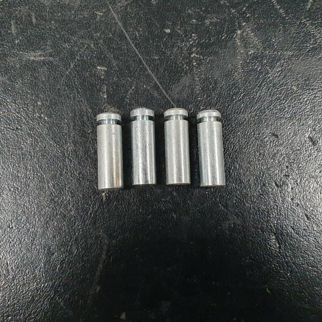 4x Almawood metalen schappendragers, plankendragers, legbor, Niet ingevuld, Gebruikt, Niet ingevuld, Niet ingevuld