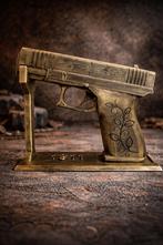 Uniek 3D-geprint decoratie pistool - Goud/Bronze look, Ophalen of Verzenden, Nieuw