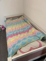 Halfhoogslaper Jip - Roze/Wit met lattenbodem, 85 tot 100 cm, Gebruikt, Ophalen of Verzenden, Hoogslaper of Stapelbed