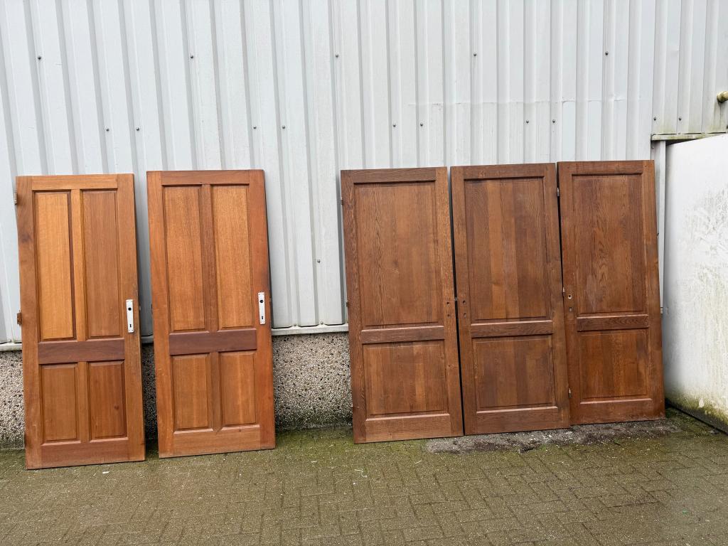 4 fraaie massief eiken deuren, La belle porte, Jurgen.hoogenboezem@gmail.com, 80 tot 100 cm, Binnendeur