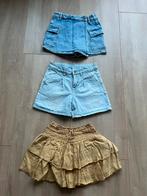 Denim skort en short oz WE en Zara rokje maat 152, Ophalen of Verzenden, Zo goed als nieuw, Meisje, Jurk of Rok