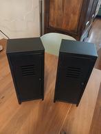 Mini metalen lockers - zwart - H32xB13xD10cm, Huis en Inrichting, Kasten | Lockerkasten, Ophalen of Verzenden, Zo goed als nieuw