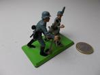 1974 Britains Ltd. Deetail 2 GERMAN SOLDIERS + MORTIER (-B-), Ophalen of Verzenden, Gebruikt, Overige typen, Britains