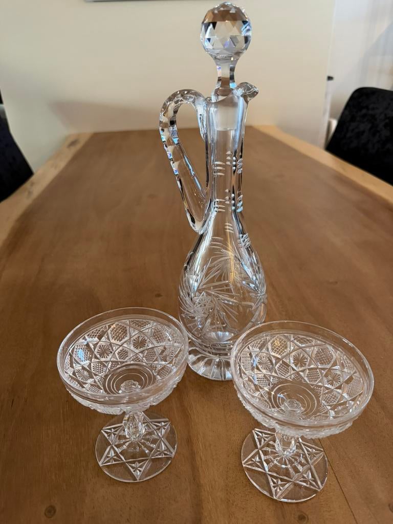 Kristal set, Antiek en Kunst, Ophalen of Verzenden