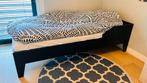 Woood bed 1x2 meter zwart, Ophalen, Eenpersoons, Zwart, 200 cm