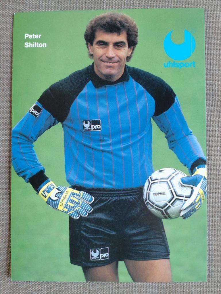 Peter Shilton Engeland Uhlsport kaart, Verzenden, Gebruikt, Spelerskaart