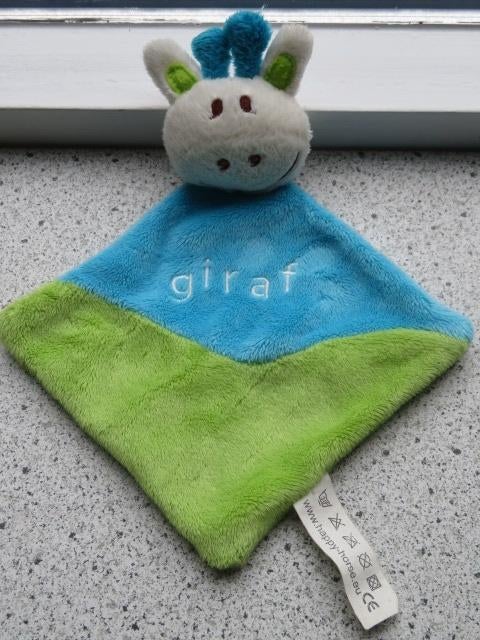 Knuffeldoek giraf of giraffe AH Albert Heijn Happy Horse, Albert Heijn, Overige typen, Ophalen of Verzenden, Zo goed als nieuw