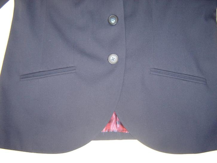 Z.g.n. dames donkerblauwe jasje mt. 44-46 (even meten, Kleding | Dames, Jasjes, Kostuums en Pakken, Zo goed als nieuw, Jasje, Maat 42/44 (L)