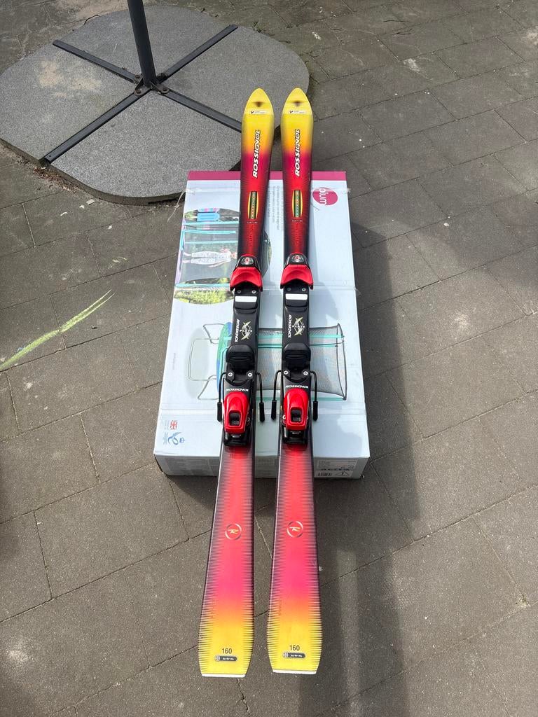 Rossignol ski's met Rossignol bindingen, maat 160, 140 tot 160 cm, Gebruikt, Rossignol, Ophalen of Verzenden
