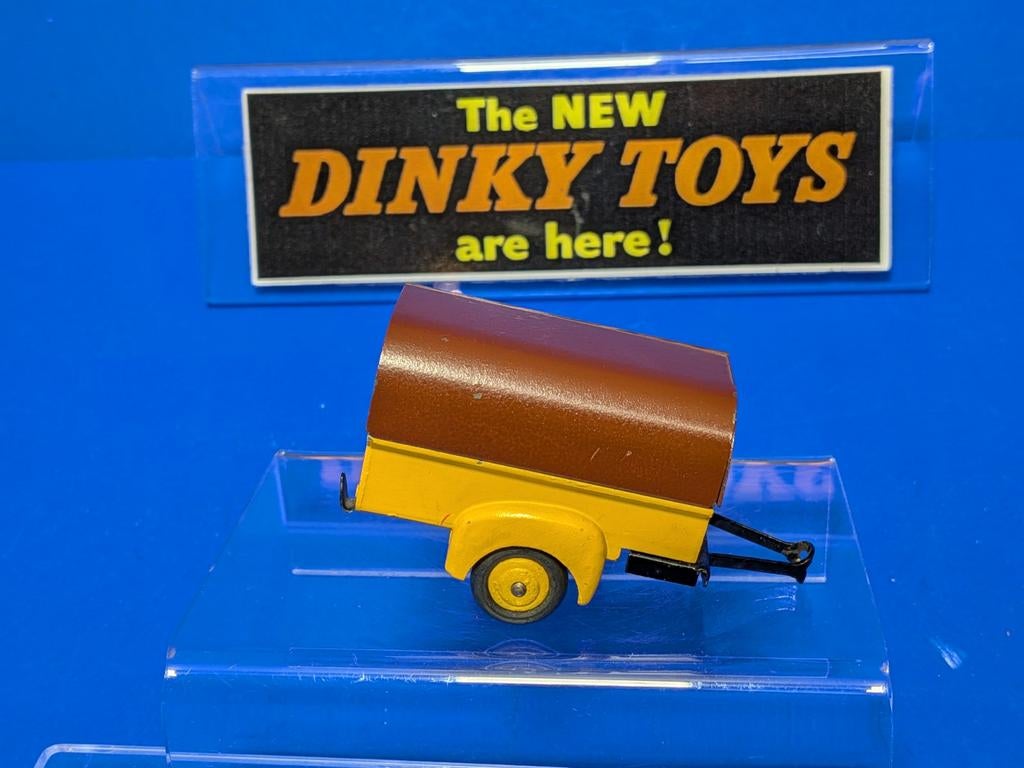 Dinky Toys France #25t  Trailer & Huif 1948 - 1950, Ophalen of Verzenden, Gebruikt, Dinky Toys