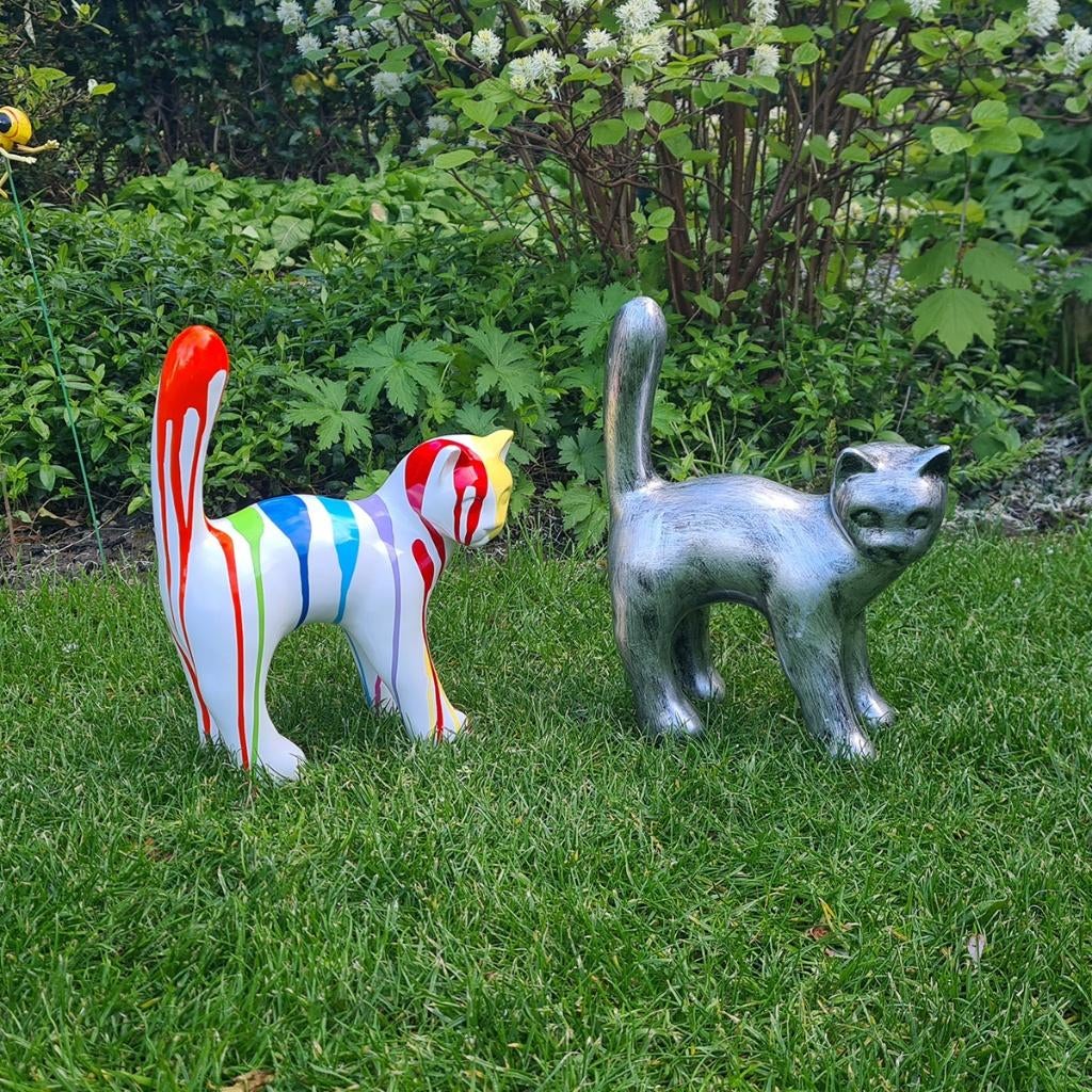 TUINBEELD KAT, Ophalen, Nieuw, Kunststof, Dierenbeeld