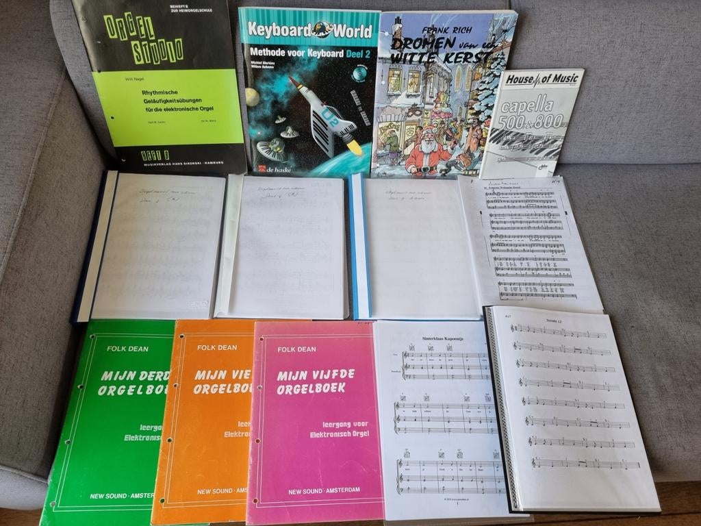 Bladmuziek voor orgel, boeken en mappen, Orgel, Gebruikt, Overige genres, Overige soorten