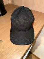 Gucci GG Canvas Baseballpet Zwart met Webdetail, Kleding | Dames, Hoeden en Petten, Ophalen of Verzenden, Zo goed als nieuw, One size fits all