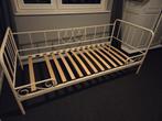 Leuk bed met hartjes 90x200, Ophalen, 90 cm, Eenpersoons, Wit