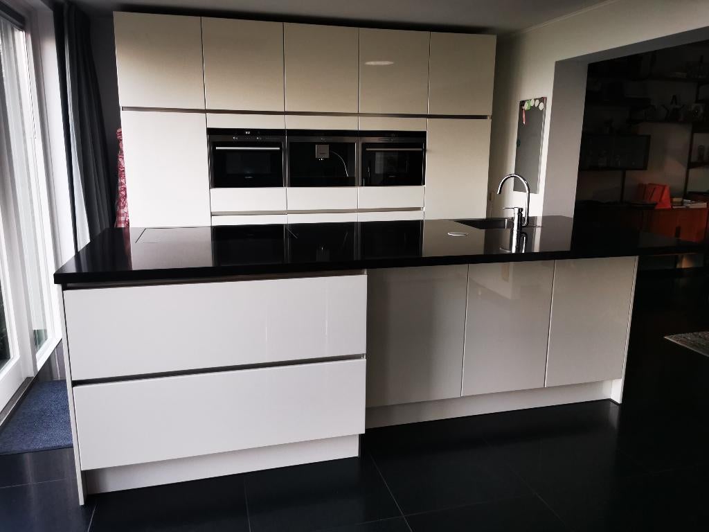 Luxe design keuken - kookeiland - Siemens inbouwapparatuur, Ophalen, Gebruikt, Wit, Overige typen