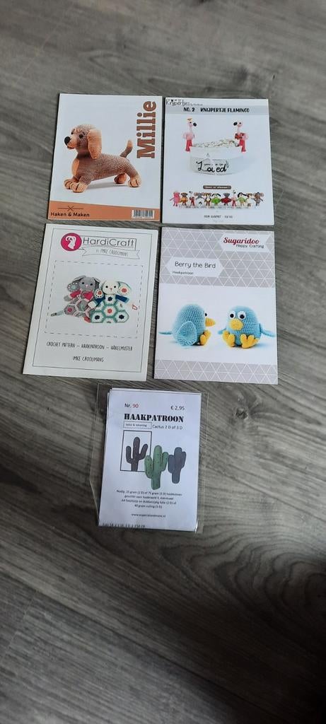 5 haakpatronen, Hobby en Vrije tijd, Breien en Haken, Ophalen of Verzenden