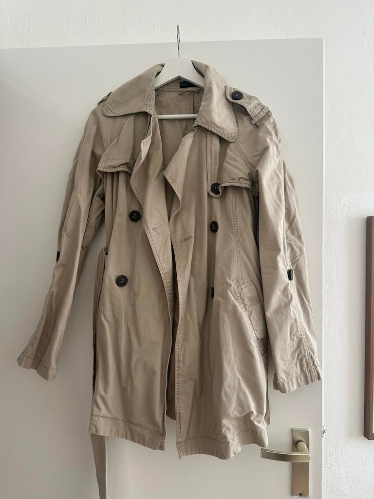 Benetton Trenchcoat XS, Ophalen of Verzenden, Gedragen, Maat 34 (XS) of kleiner, Beige