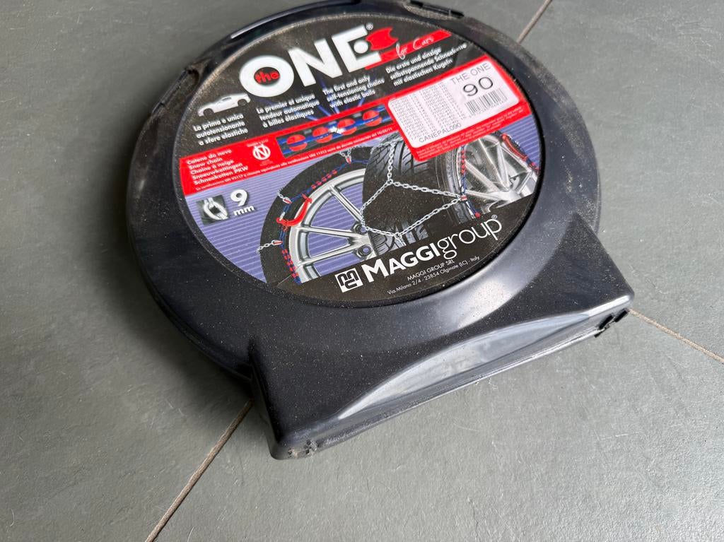 Maggi The ONE Sneeuwkettingen - Maat 90 (9mm), Auto diversen, Sneeuwkettingen, Ophalen of Verzenden, Zo goed als nieuw