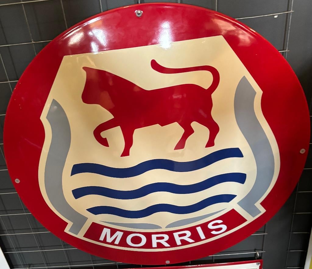 emaille reclamebord morris, Ophalen of Verzenden, Nieuw, Reclamebord