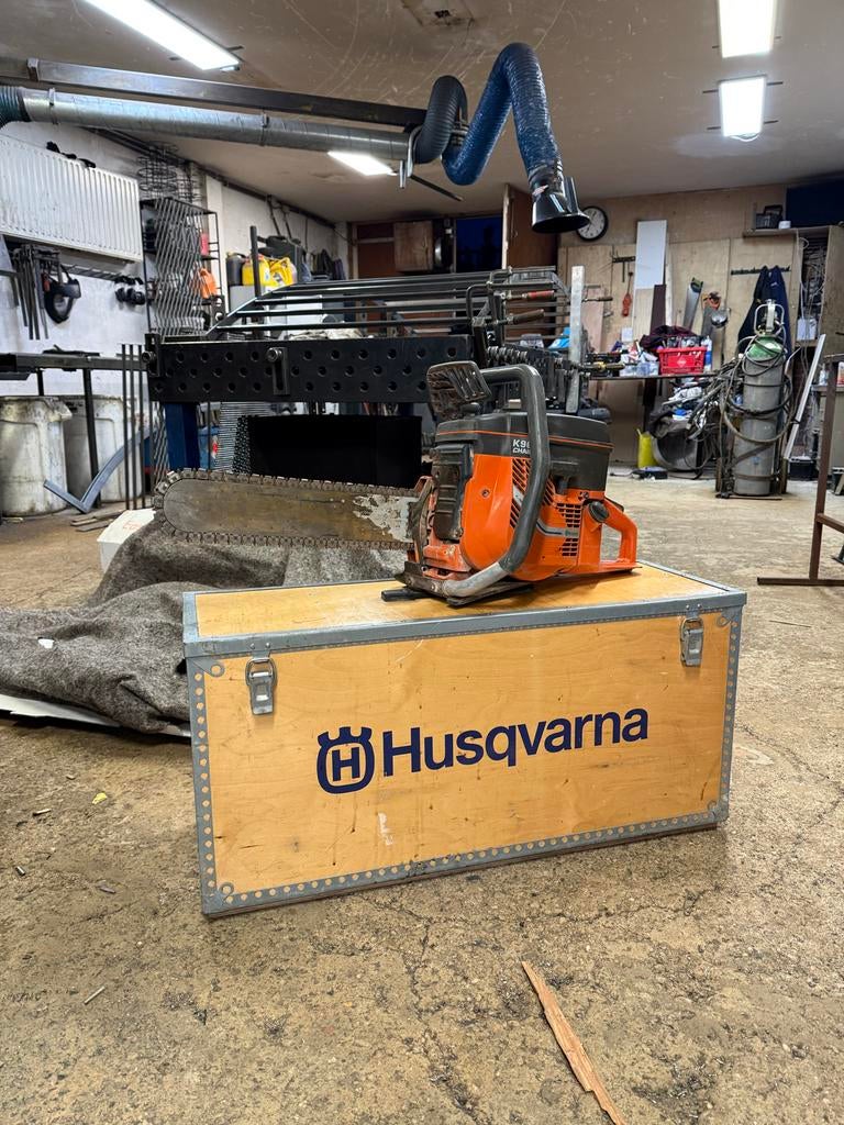 Husqvarna K960 Betonzaag - Werkt goed, inclusief kist, Ophalen, Gebruikt, 70 mm of meer, Kettingzaag