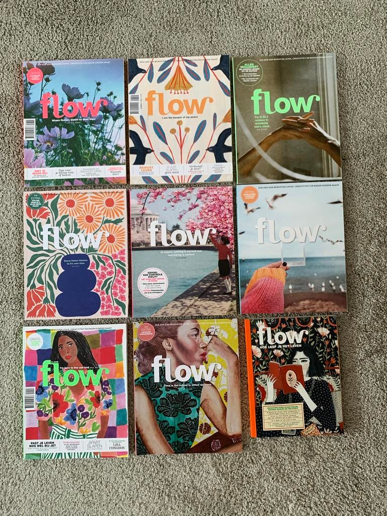 Flow Tijdschriften - 8 Stuks en Flow special, Boeken, Ophalen of Verzenden, Gelezen, Overige typen
