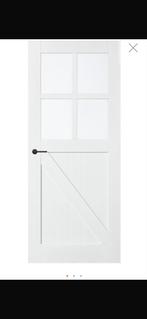 Nieuwe binnendeur SKS 2517 satinato glas met glas en paneel, 80 tot 100 cm, Binnendeur, Nieuw, Ophalen of Verzenden