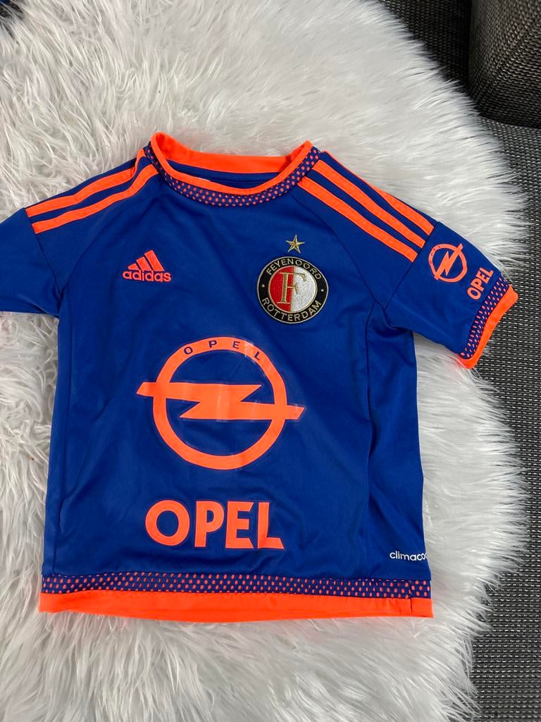 Feyenoord thuisshirt Adidas maat 116 (5-6 jaar), Ophalen of Verzenden, Zo goed als nieuw, Jongen of Meisje, Shirt of Longsleeve
