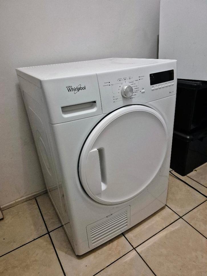 Whirlpool DDLX 80110 - Condens wasdroger 8 kg, Witgoed en Apparatuur, Wasdrogers, Gebruikt, Condens, Voorlader, 8 tot 10 kg, 85 tot 90 cm