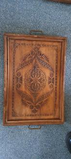 Antiek dienblad met Fries houtsnijwerk, Ophalen of Verzenden