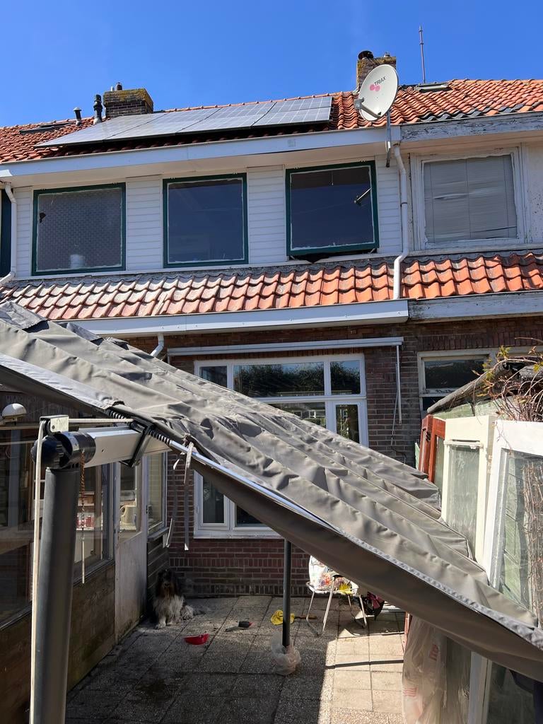 Gebruikt knikarmscherm - perfect voor uw terras, Tuin en Terras, Zonneschermen, Ophalen, Gebruikt, 150 tot 300 cm, 250 cm tot 450 cm