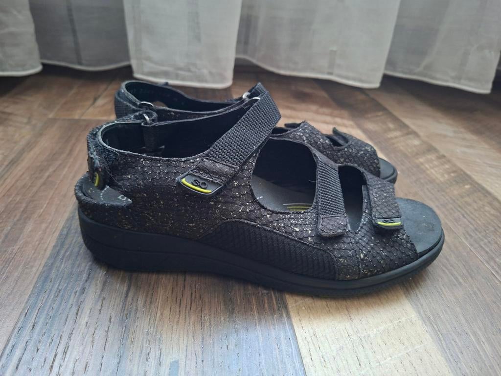 Durea Maat 39 H, Kleding | Dames, Schoenen, Zwart, Zo goed als nieuw, Sandalen of Muiltjes, Ophalen of Verzenden