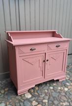 Prachtige sfeervolle landelijke vintage Roze Commode 1920, Kinderen en Baby's, Kinderkamer | Commodes en Kasten, Voetruimte, Minder dan 50 cm