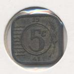 Nederland 5 Cent 1941 Wilhelmina Zink