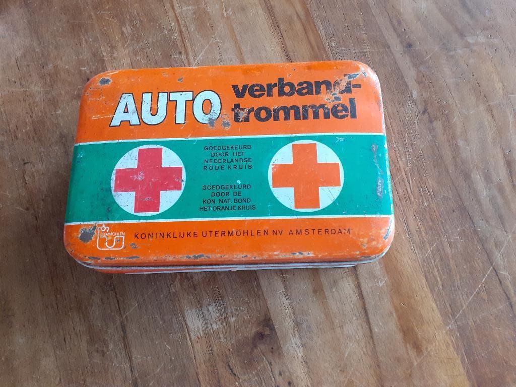 Antieke auto verbandtrommel, Ophalen, Gebruikt, Overige