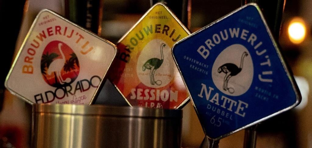 brouwerij t ij   Tapruiters  gezocht, Ophalen of Verzenden, Zo goed als nieuw, Glas of Glazen, Overige merken
