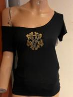Versace shirt met kleine studs  maat XS origineel zgan, G, Zwart, T, Ophalen of Verzenden