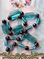 ketting met mooie grote kralen, Verzenden, Zo goed als nieuw, Blauw, Overige materialen