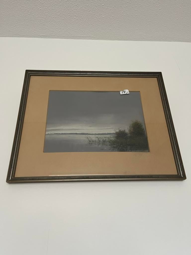 Schilderij van waterlandschap, Antiek en Kunst, Ophalen
